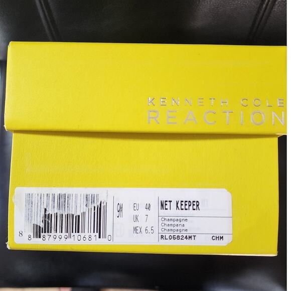 Kenneth Cole Reaction Champagne  metallic Jeweled Bling Sandals Women's Sz 9 Med - Picture 5 of 8